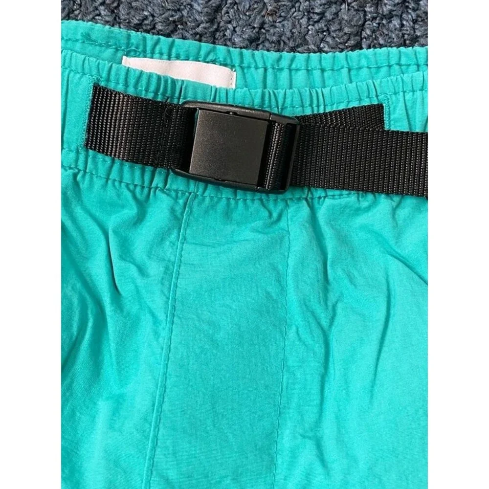 EUC Old Navy Boys Teal Green Nylon Tech Shorts with Built-in Belt Size M (8)